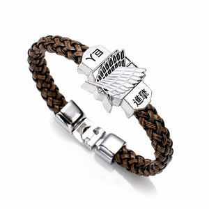 Bracelet Shingeki No Kyojin Cosplay  Leather